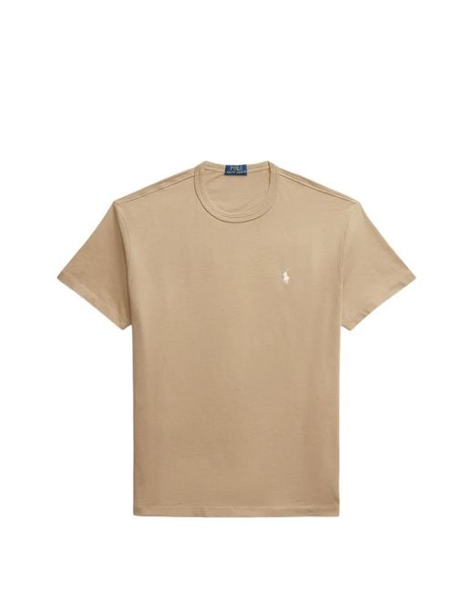 Polo Ralph Lauren Natural Polo Pony-Embroidered T-Shirt for men