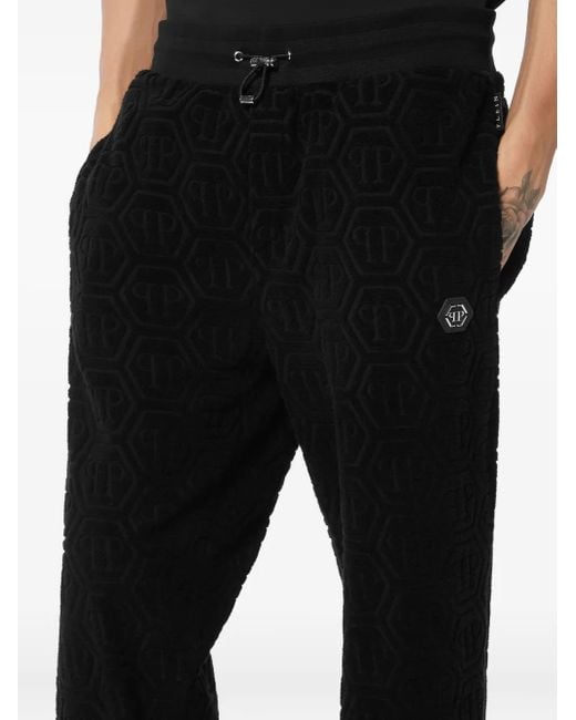 Philipp Plein Black 'Monogram' Pants for men