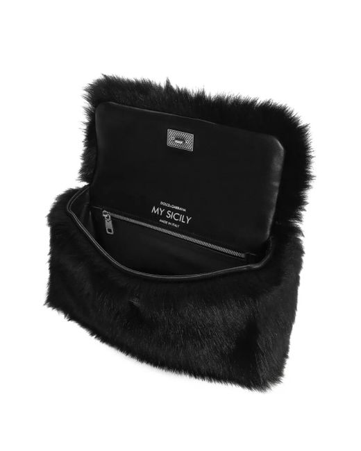 Dolce & Gabbana Black My Sicily Shoulder Bag
