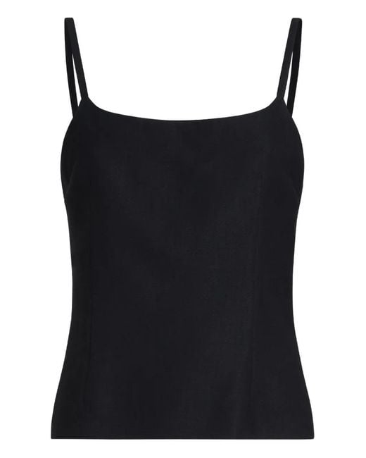 Brunello Cucinelli Black Monili-Detail Top