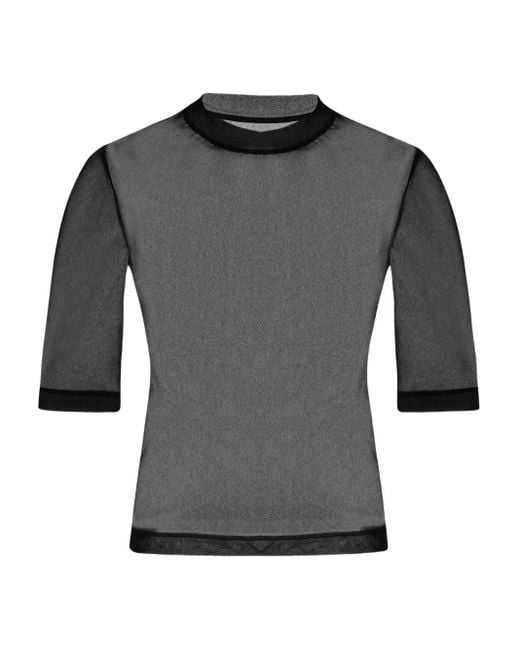 Top Semi Trasparente di Rosetta Getty in Gray