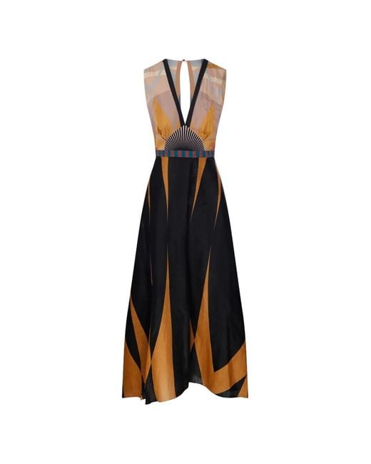 VOLANTIS White Ginko Maxi Dress