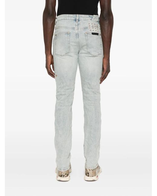Ksubi Blue Distressed-Detail Jeans for men