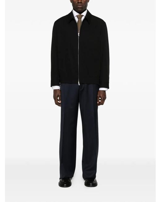 Lardini Black Aiden Zip-Up Jacket for men