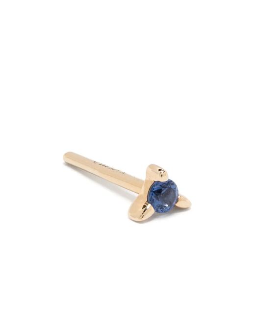 Maria Black Blue 14Kt Fuzzy Glitz Space Piercing Single Earring