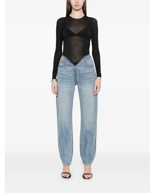 Alexander Wang Blue Zip Jeans