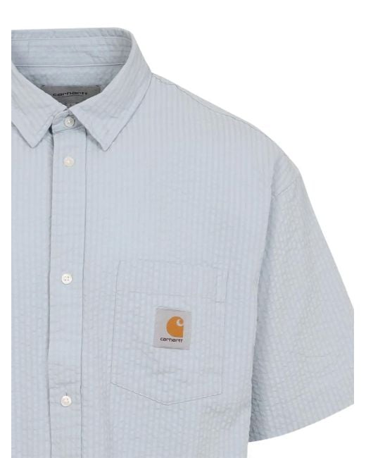 Carhartt Blue S/S Toland Shirt for men