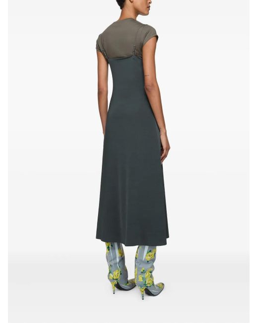 Acne Green Layered Dress