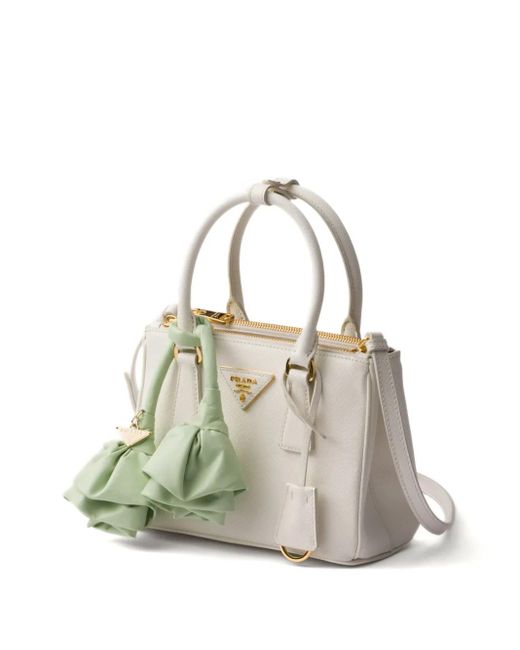 Prada White Galleria Mini Bag