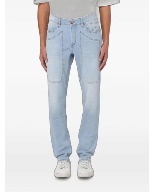 Jeckerson Blue Slim-Fit Jeans for men
