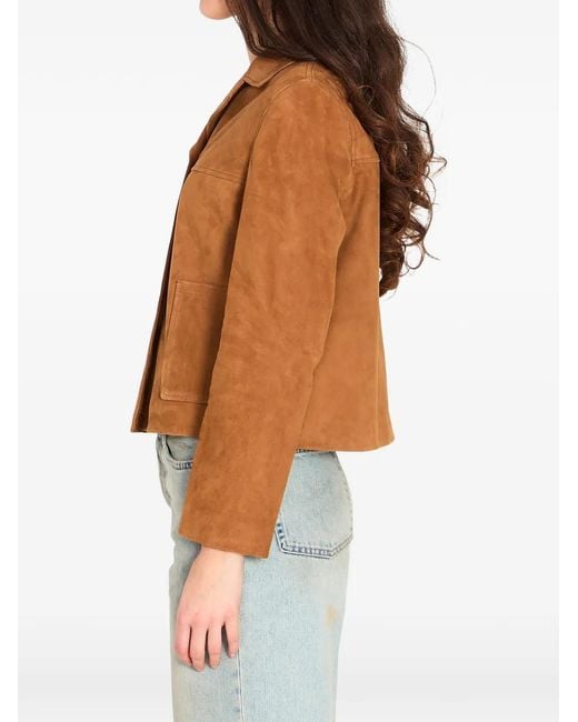 Chaqueta De Ante Con Botones Arma de color Blue