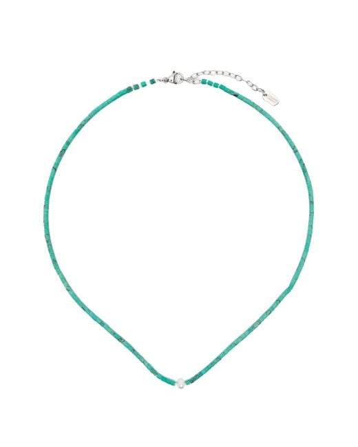 COLLANINE COLORATE Metallic Beaded Pearl-Embellished Necklace