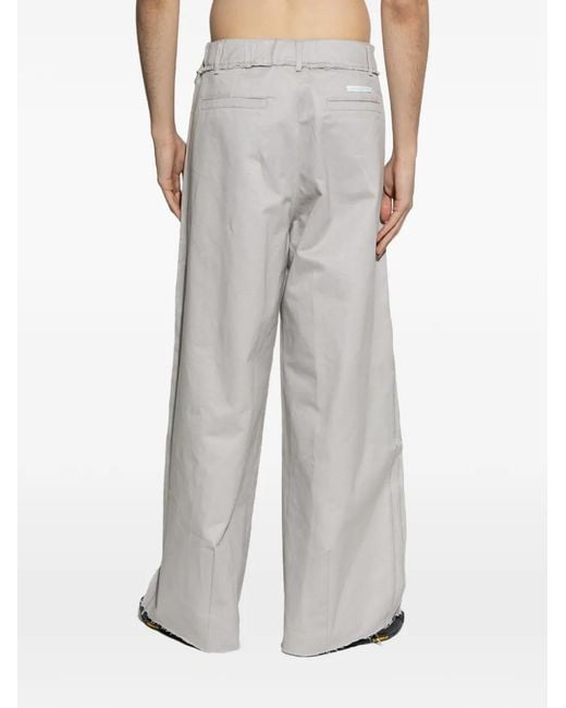 Adidas Gray X Mercedes Frayed Stripe Trousers