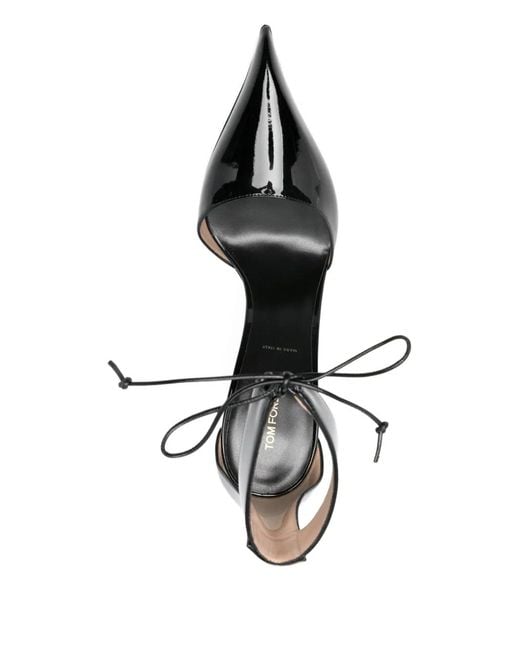 Tom Ford Black Leather High-Heeled Shoes