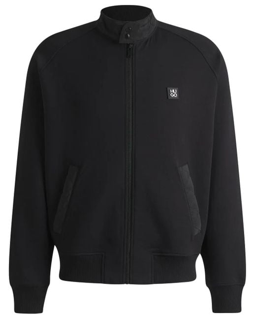 メンズ HUGO ハイネック ジャケット Black