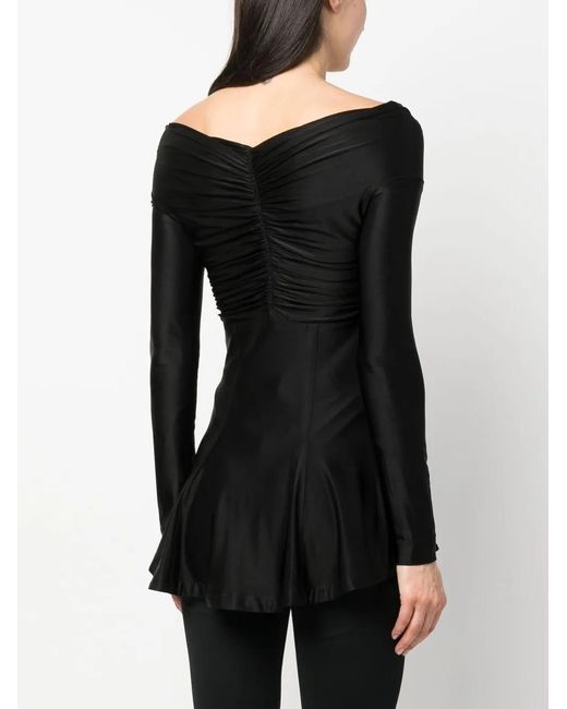 Rabanne Black Jersey Top