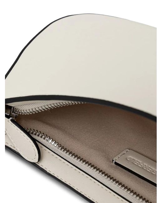 Karl Lagerfeld White Logo-Plaque Shoulder Bag