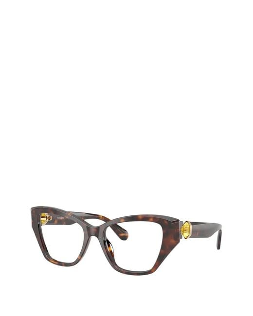 Swarovski Brown Cat-Eye Glasses