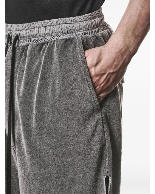 Thom Krom Gray Cargo Drawstring Shorts for men
