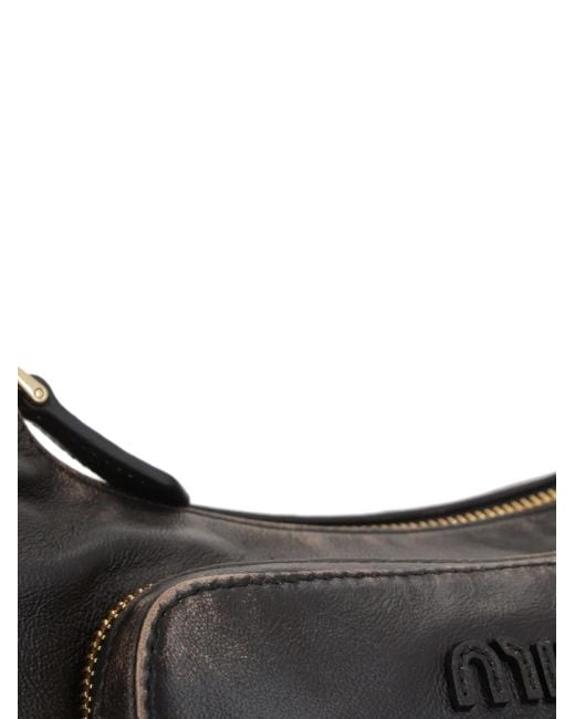 Bolso shopper Miu Miu de color Black