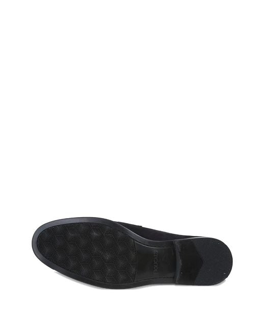 Doucal's Black Penny-Slot Suede Loafers for men