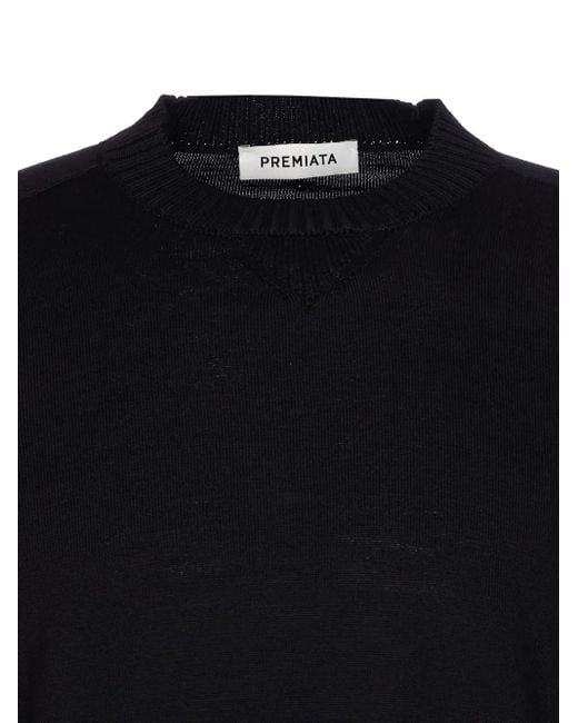 Maglione Girocollo Con Tasca di Premiata in Blue da Uomo