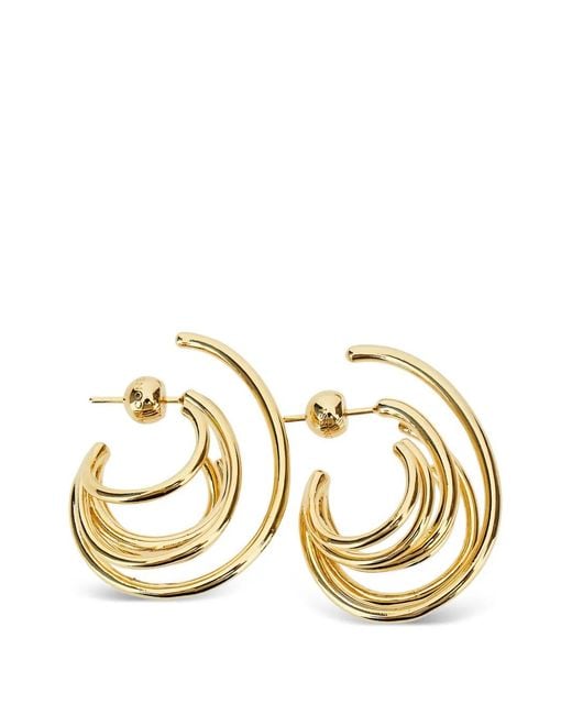 Panconesi Metallic Multi-Hoop Earrings
