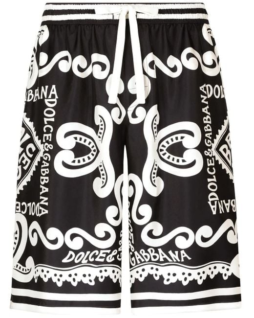 Dolce & Gabbana Black Bermuda for men