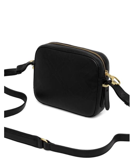 Barbour Black Daphne Quilted Cross Body Bag