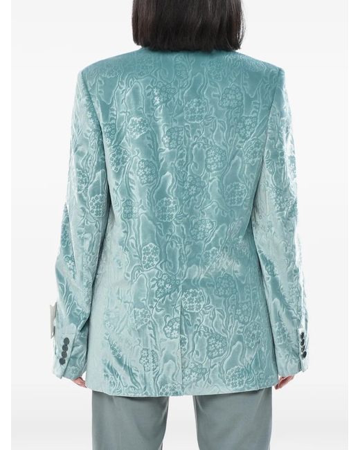 Off-White c/o Virgil Abloh Blue Buttoned Blazer