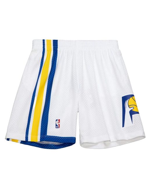Mitchell & Ness 2003/04 Indiana Pacers Swingman Shorts in White für Herren
