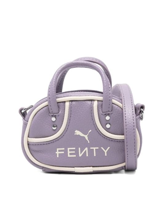 Fenty Purple Leather Mini Bag