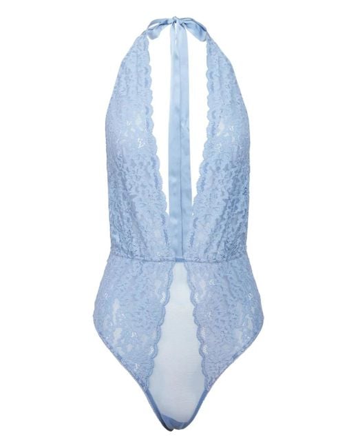 Fleur du Mal Blue Charlotte Halterneck Teddy