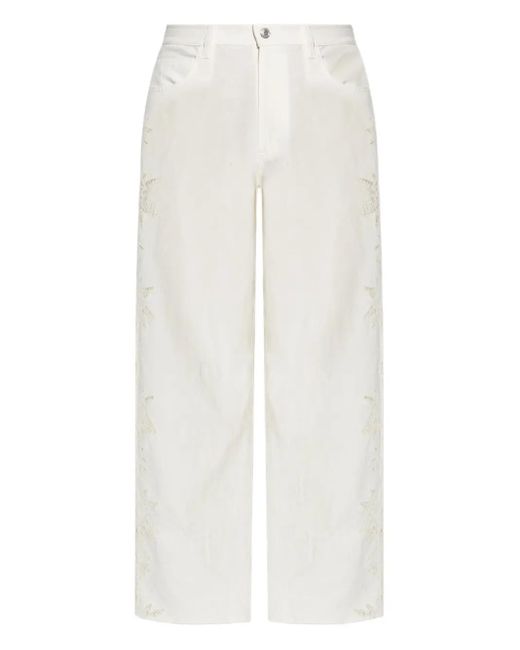 Pantaloni Con Ricamo di Zadig & Voltaire in White