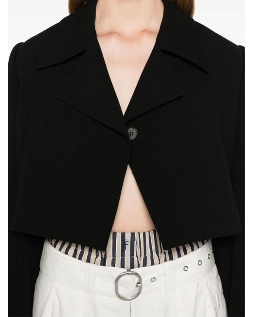 Low Classic Black Cropped Blazer