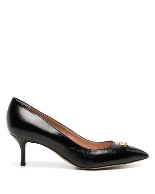 Moschino Black 60mm Leather Pumps