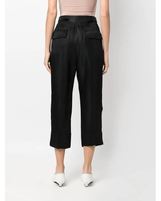 SAPIO Black No 9 Cropped Trousers
