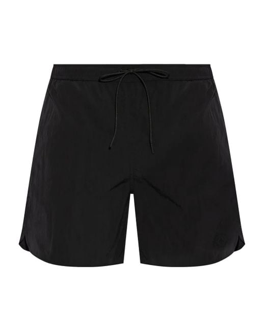 Bermudas con acabado fruncido Moncler de hombre de color Black