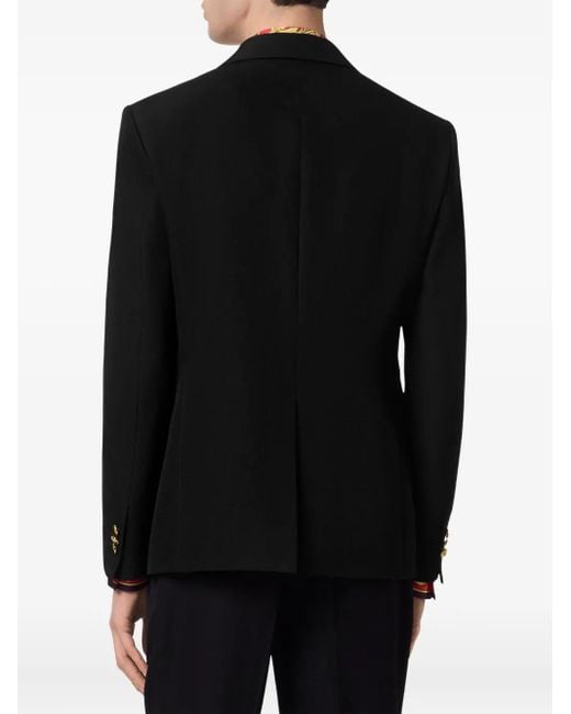 Versace Black Tailored Wool Jacket for men