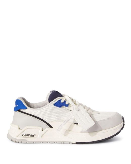 Off-White c/o Virgil Abloh E/Blaue Kick Off Low-Top Sneakers in White für Herren