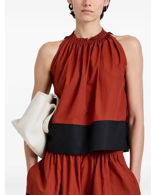 Proenza Schouler Red Esme Top