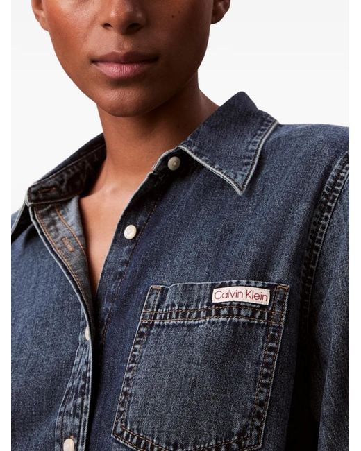 Calvin Klein Blue Buttoned Shirt