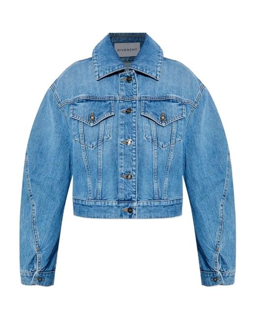Chaqueta Vaquera De Manga Farol Givenchy de color Blue
