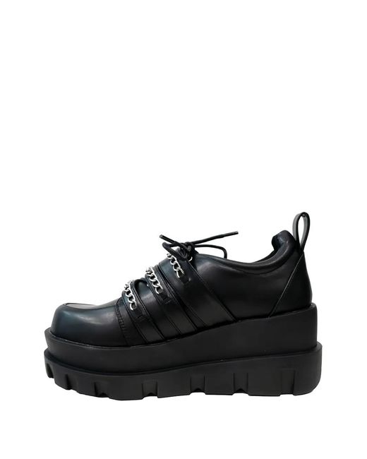 Altercore Black Neri Chain-Link Platform Shoes