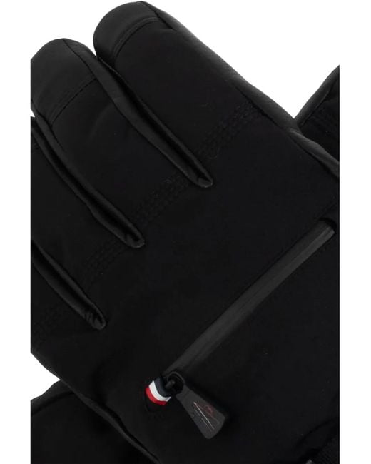 Moncler Black Wattierte Handschuhe