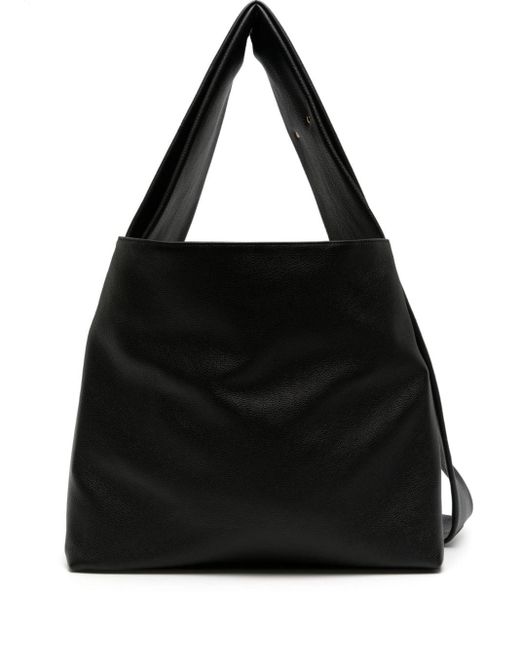 Tsatsas Black Shift Leather Tote Bag
