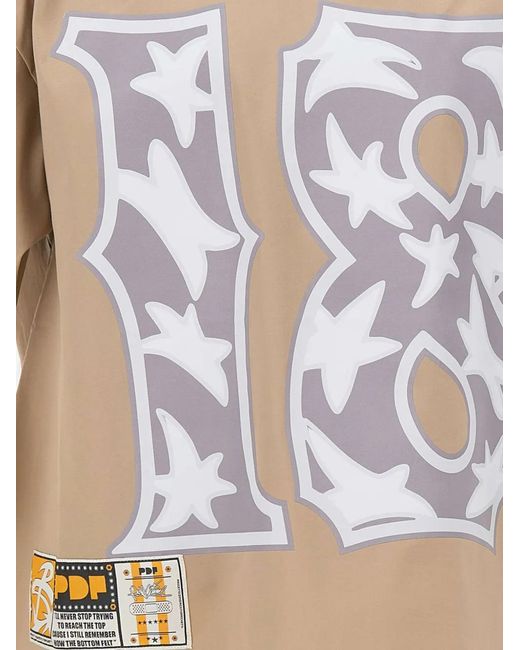 PDF Natural Graphic-Print Star-Motif T-Shirt for men