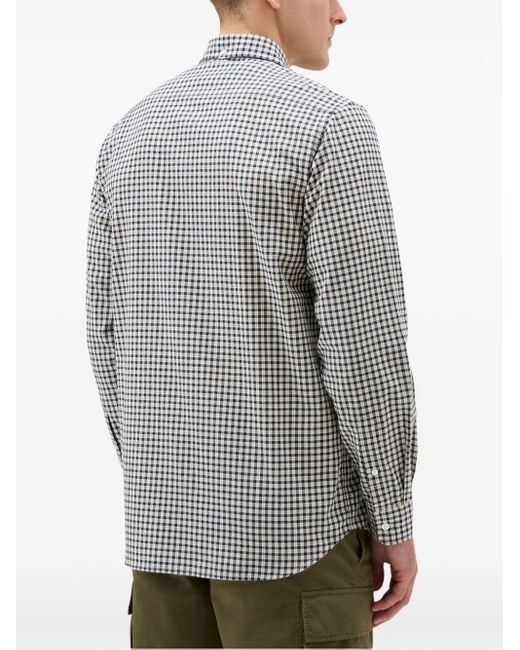 Woolrich Gray Gingham-print Cotton Shirt for men