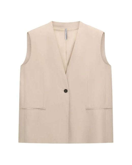Liviana Conti Natural Eddie Waistcoat