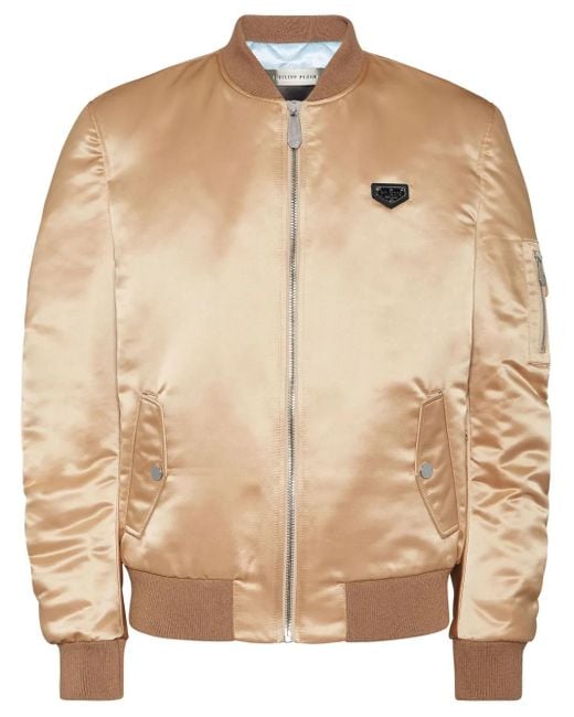 Philipp Plein Natural Top Gun Bomber Jacket for men